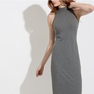 Kit & Ace - Conceal and Reveal Heathered Grey Dress Size 6